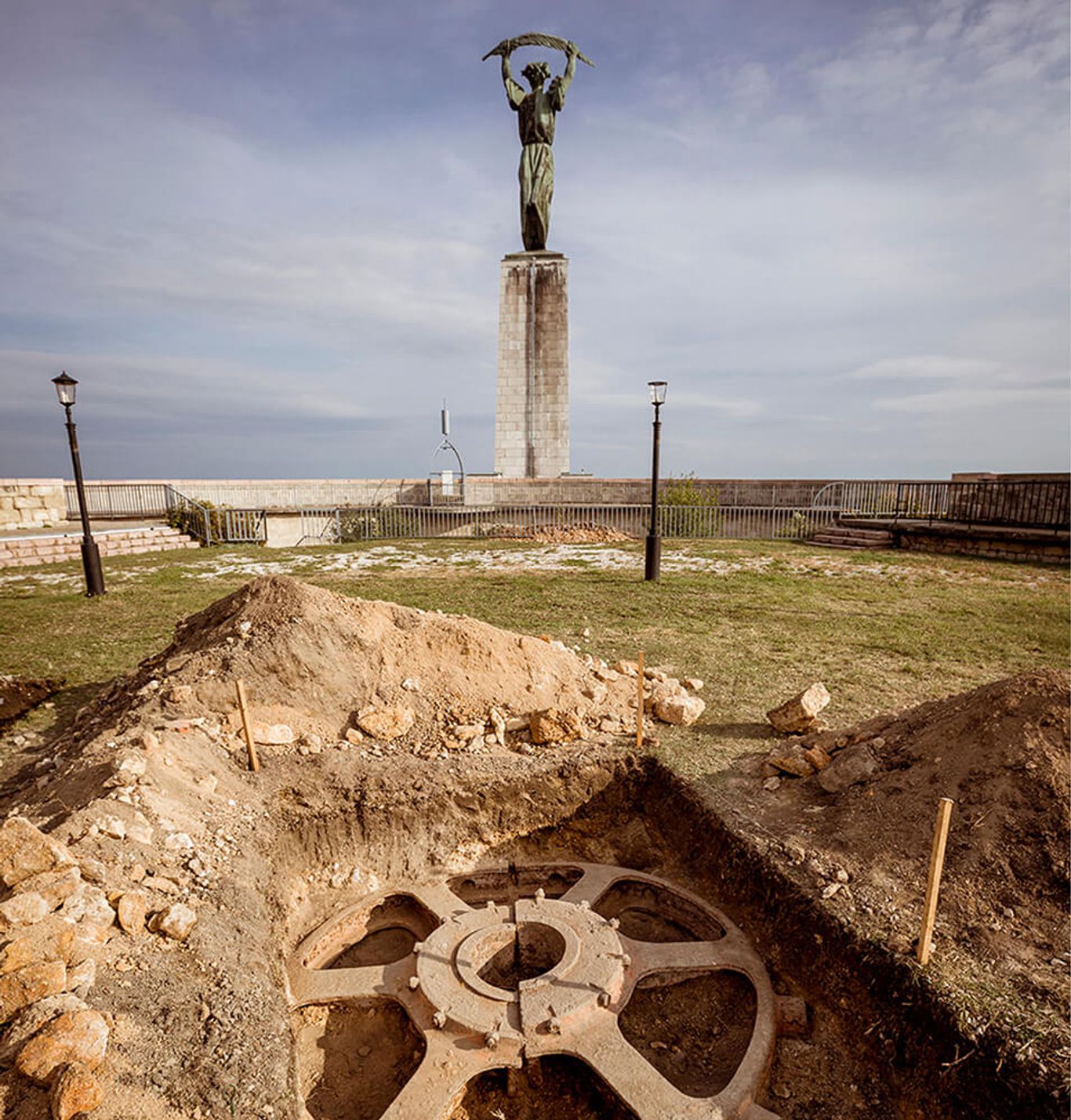 Anti-aircraft gun mount from the period of the Austro-Hungarian Monarchy